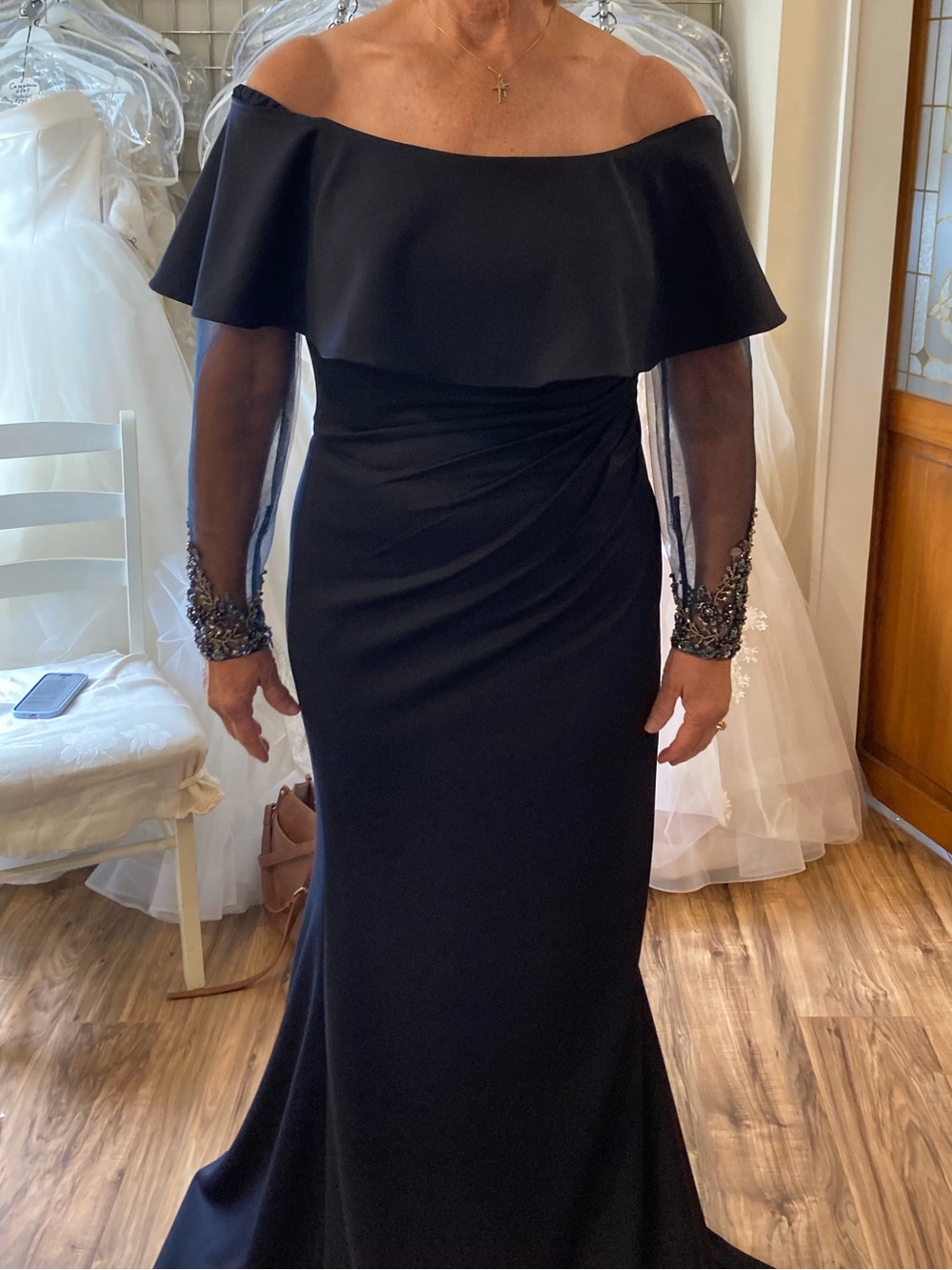 Jovani Navy Evening Gown